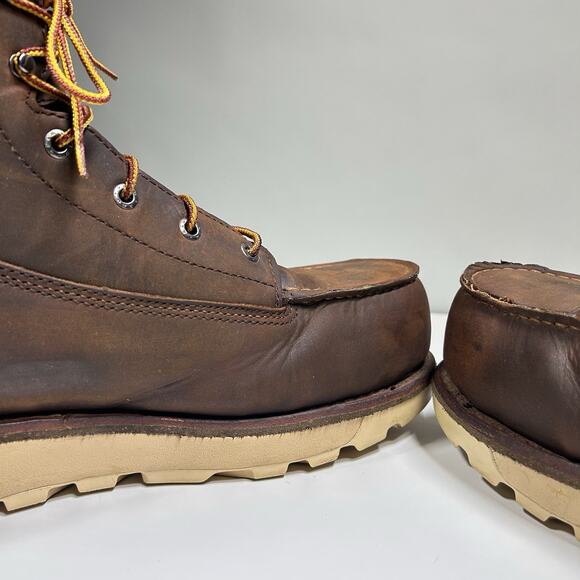 Red Wing 2440 Safety Toe Work Boots Men’s 12 EE Wide Moc Toe Leather main image 4